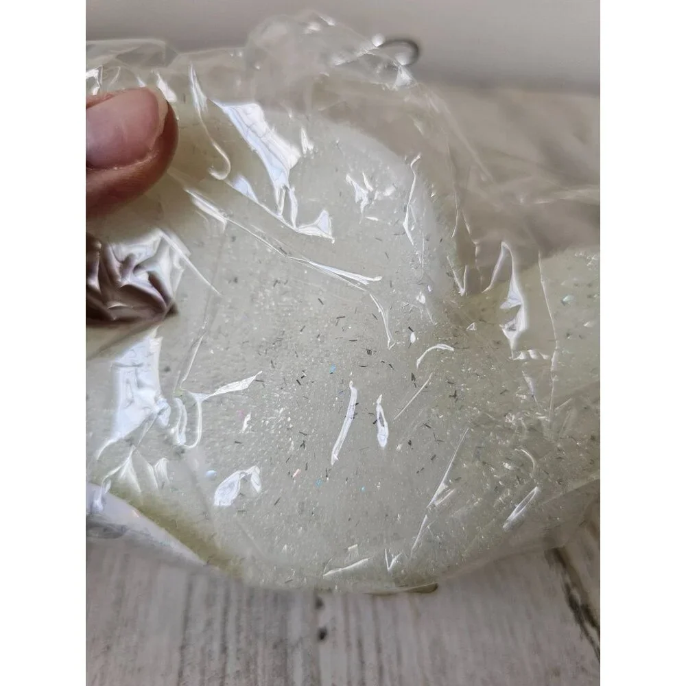 Pottery Barn sparkle‎ dove candle bird glitter vintage